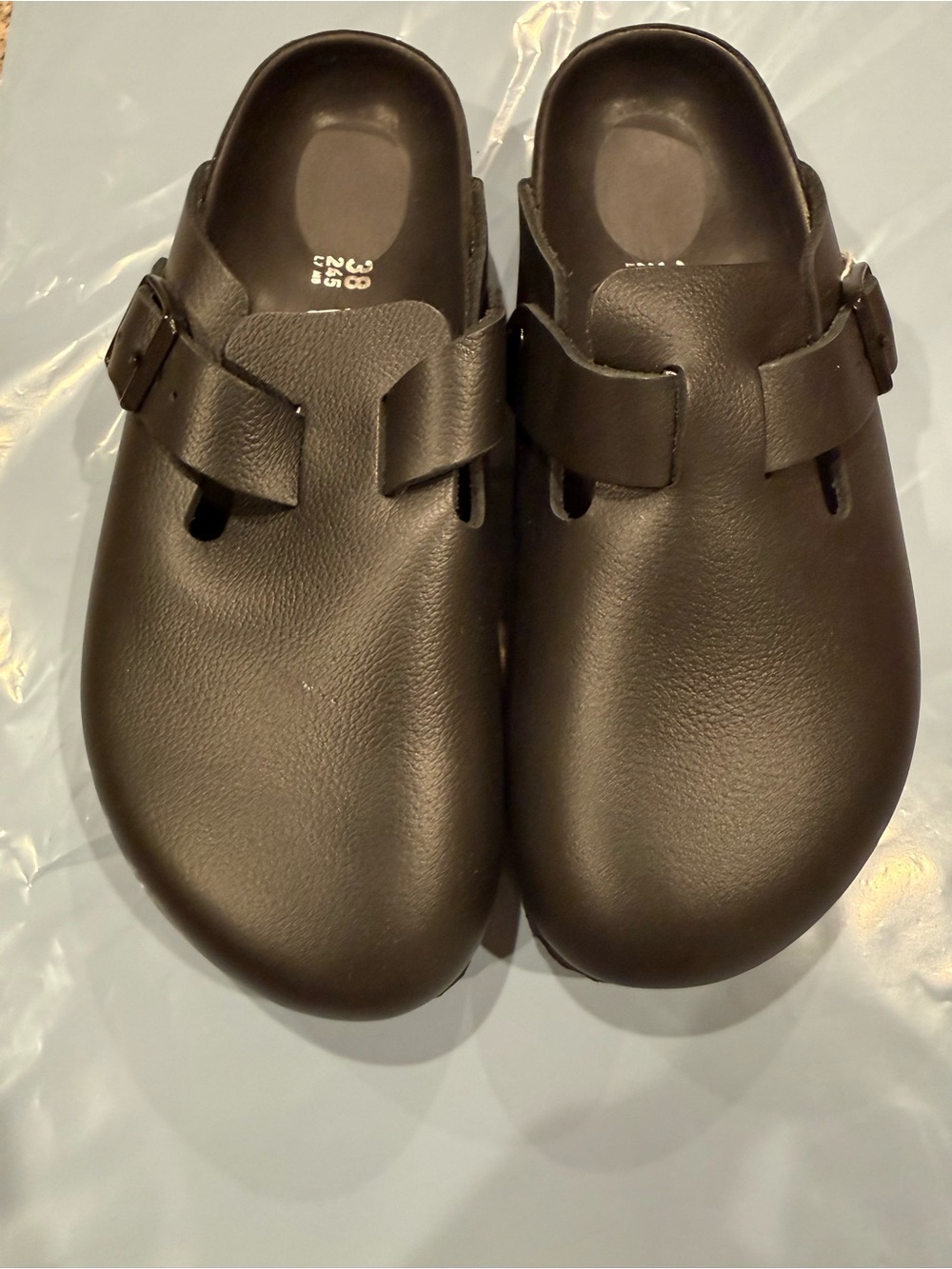 Birkenstock Boston leather Slip-On Clog Mule size 38 retails for $230